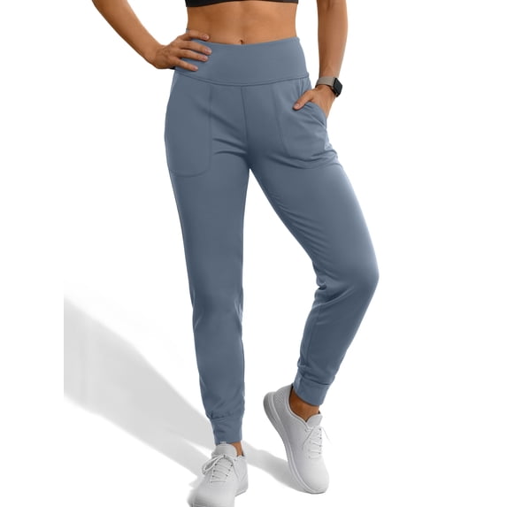 Rosvigor Yoga Women Joggers Athletic Pants for Women Elastic High Waisted Tapered Casual Pants with Pockets