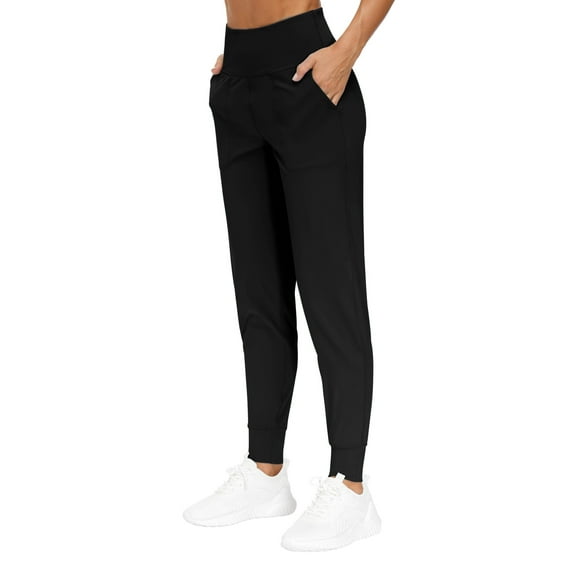 Rosvigor Yoga Women Joggers Athletic Pants for Women Elastic High Waisted Tapered Casual Pants with Pockets