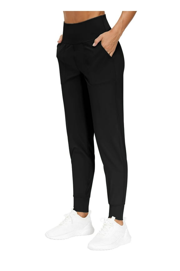 Yoga Women Joggers Athletic Pants for Women Elastic High Waisted Tapered Casual Pants with Pockets