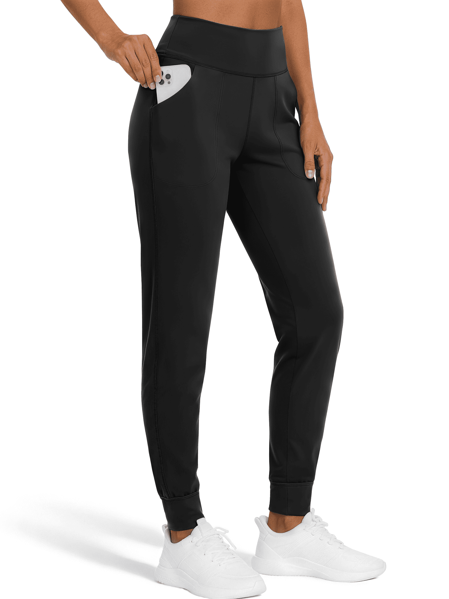 Rosvigor Yoga Women Joggers Athletic Pants for Women Elastic High Waisted Tapered Casual Pants with Pockets