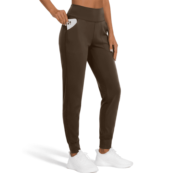 Rosvigor Yoga Women Joggers Athletic Pants for Women Elastic High Waisted Tapered Casual Pants with Pockets