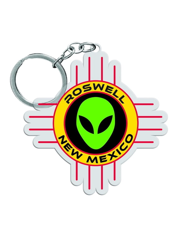 Roswell Alien Acrylic Keychain