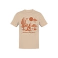 thumbnail image 1 of Roswell Desert Wolf and UFO Scene Men's T-shirt, 1 of 3