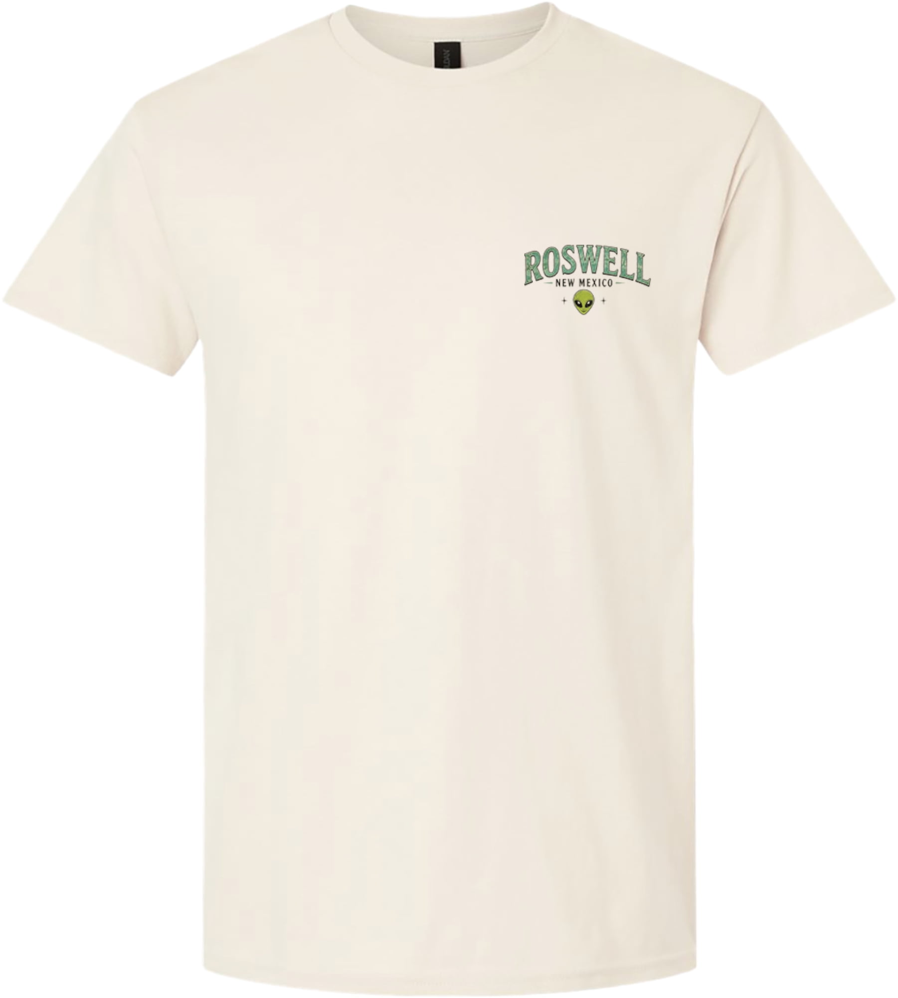 Roswell First Contact Graphic Print Front and Back Short Sleeve T-Shirt