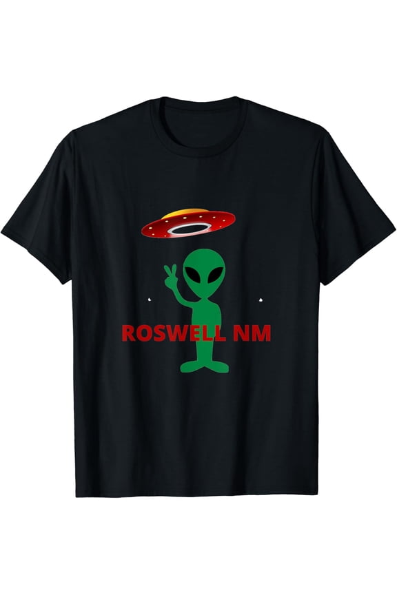 Roswell NM Alien UFO Abduction ETs Flying Saucer Men T-Shirt