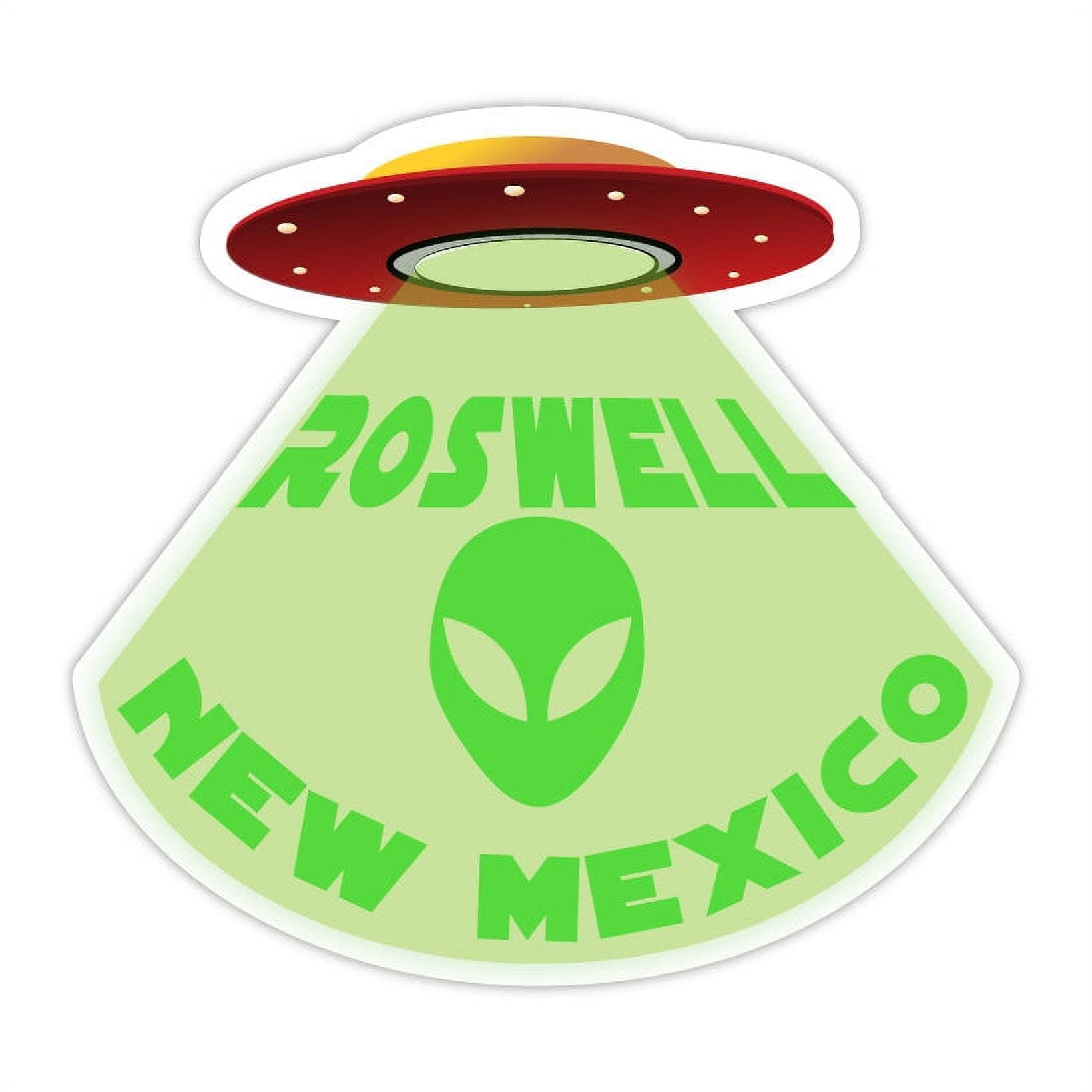 Roswell New Mexico Souvenir UFO Spaceship Alien Decal Sticker
