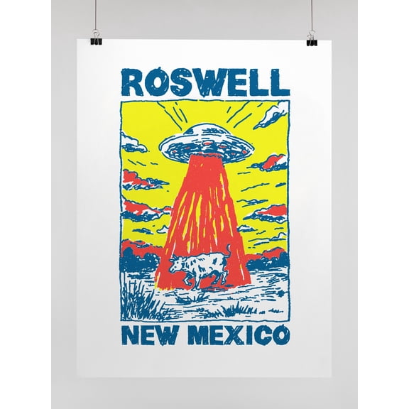 Roswell UFO Encounter Design UN Poster