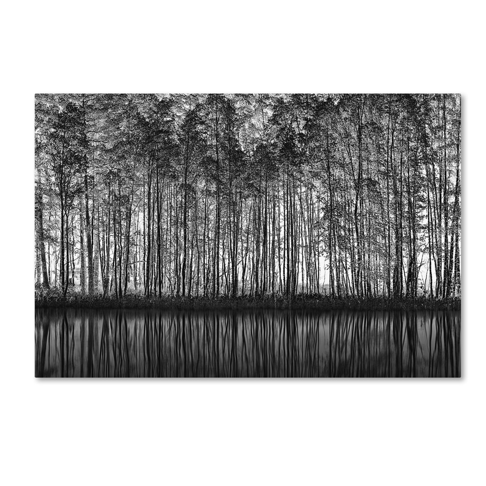 Roswitha Schleicher Schwarz 'Pointillism Nature' Canvas Art