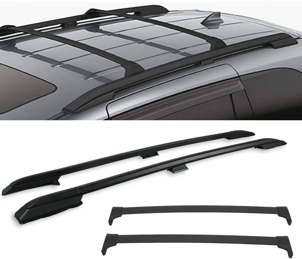 Rosy Pixel Roof Rack Side Rails Cross Bars for 2018-2023 Honda Odyssey, Black