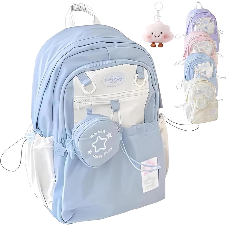 Backpack, Cream Star Drawstring Backpack, 16 display picture 2