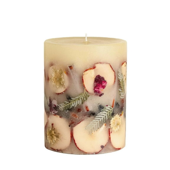 Rosy Rings Fruity Spicy Apple Botanical Candle 6.5"