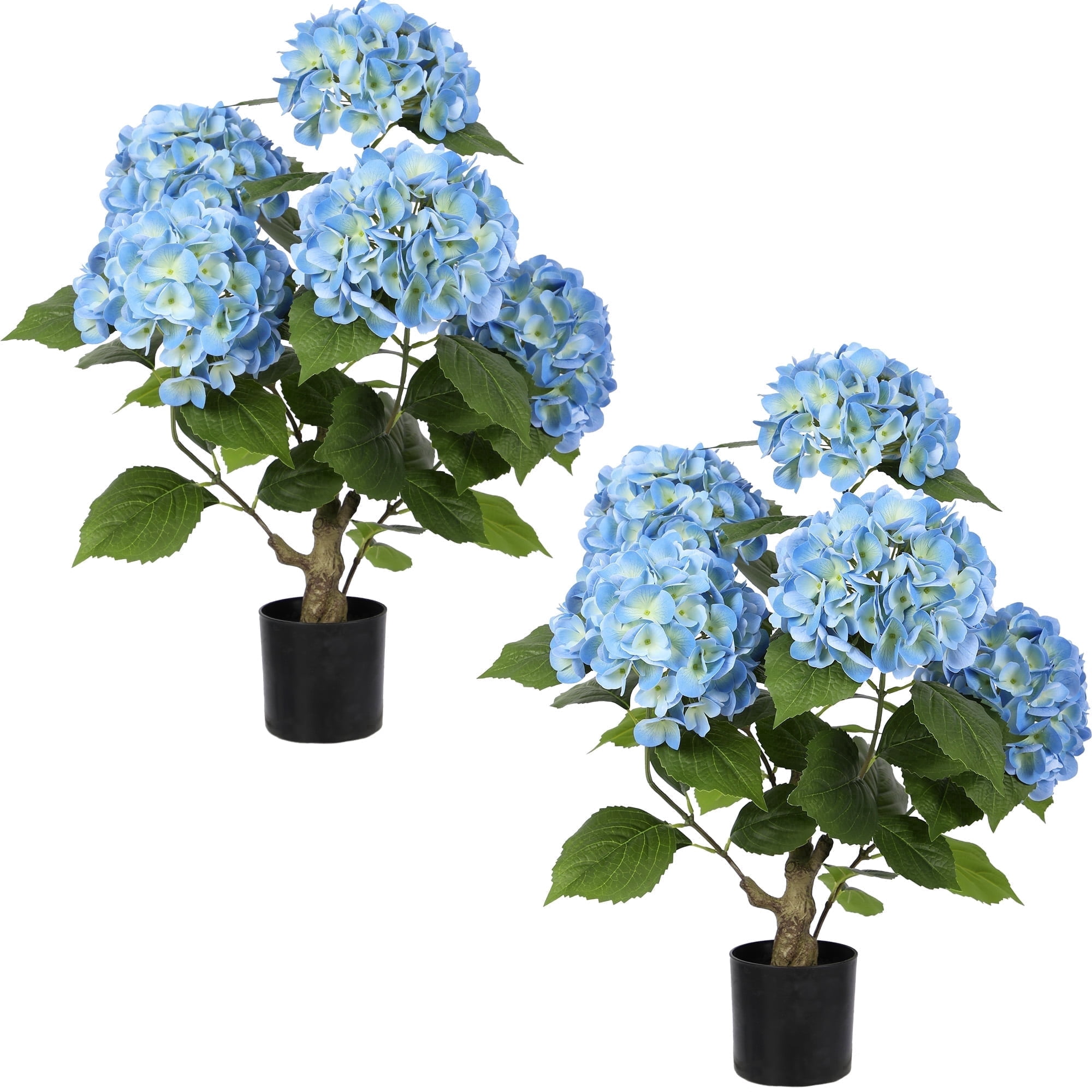 RosyHaven 2ft Real Touch Faux Hydrangea Tree Outdoor with Realistic ...