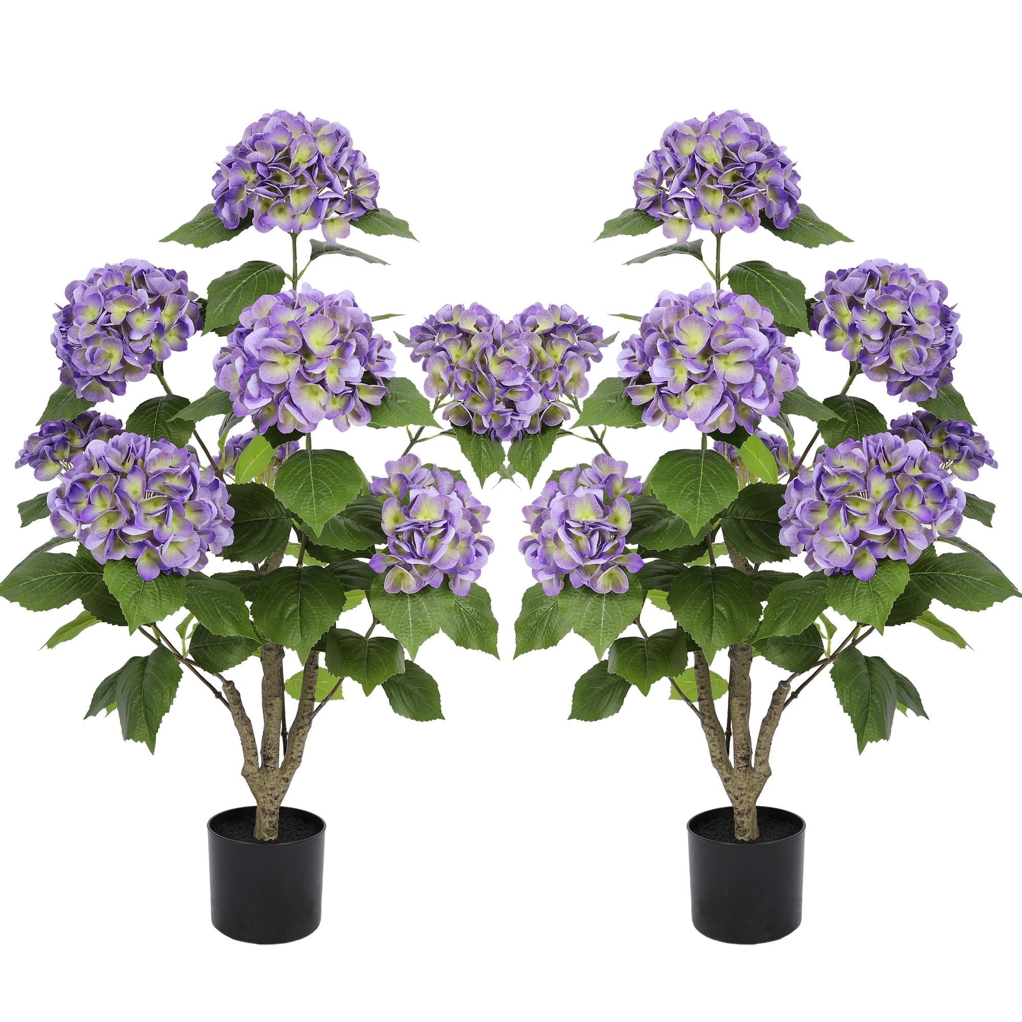 RosyHaven 3ft Real Touch Faux Hydrangea Tree Outdoor with Realistic ...