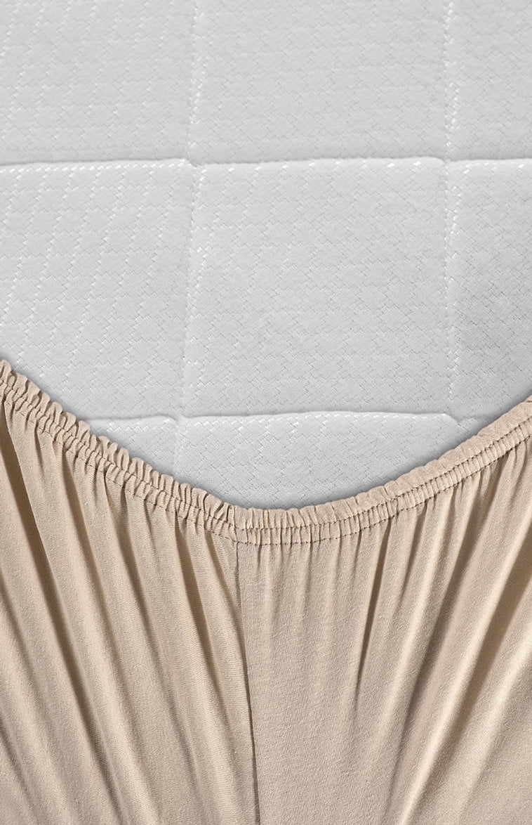 Rosyn Home Jersey Knitting All Around Elastic Fitted Sheet 100 Cotton