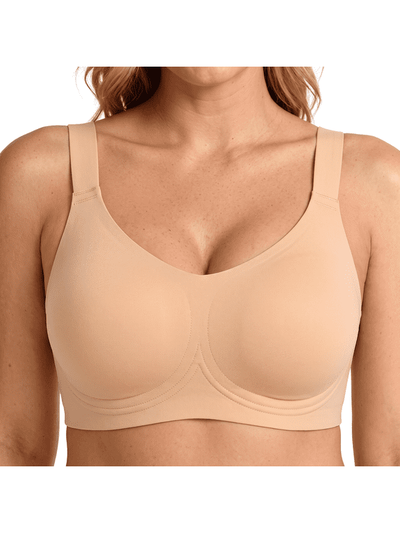 Bras for Women No Underwire Comfort Seamless Bras Full Coverage Everyday Bra Support and Lift T-Shirt