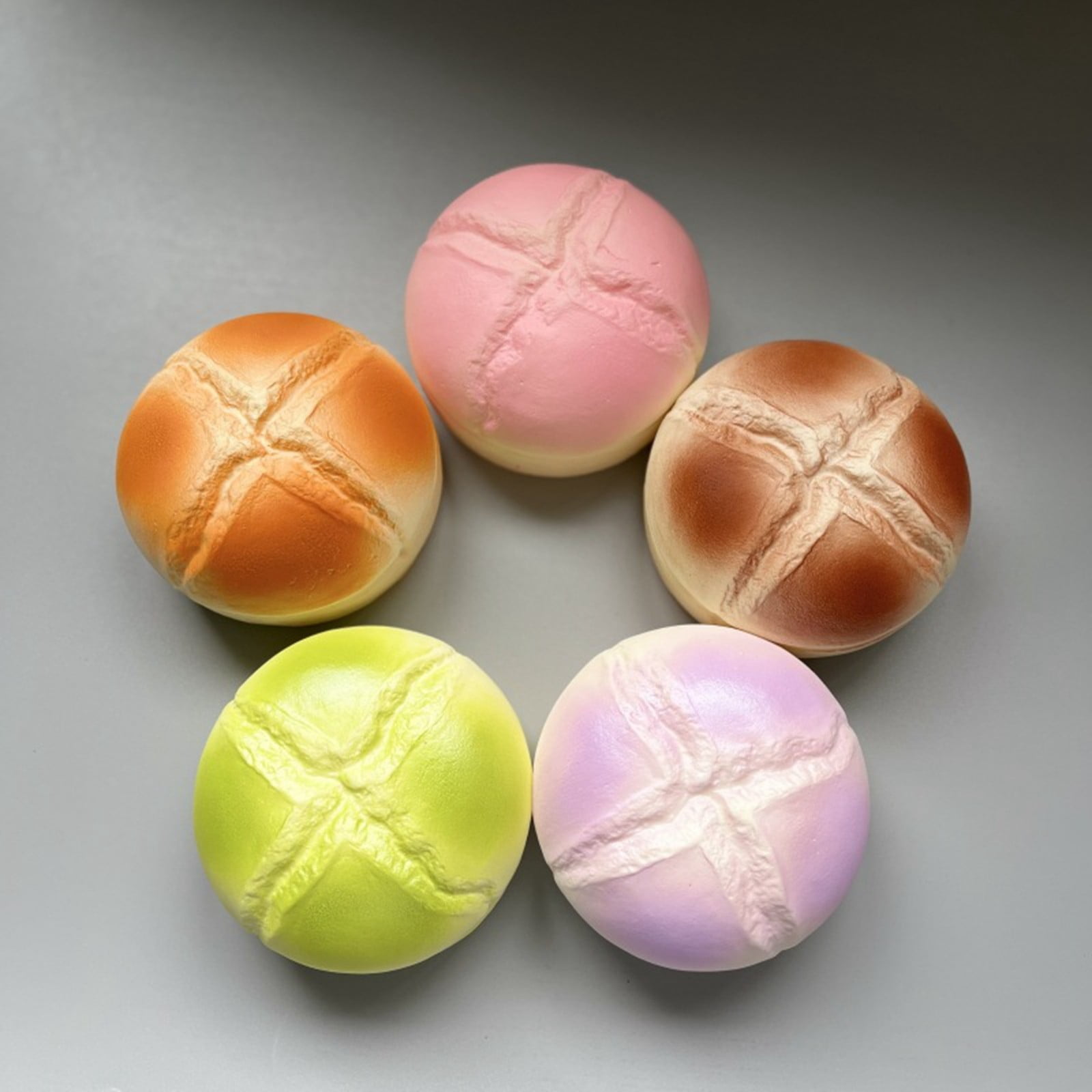 Rot 6 Cm Push Bubble Fidgets Games Sausage Slow Bun Cheesecake PU Food ...