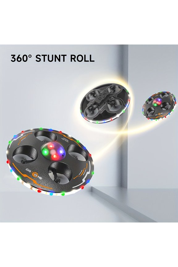 Rot UFO Induction Remote Control Flying Saucer Toy Rot 25cm