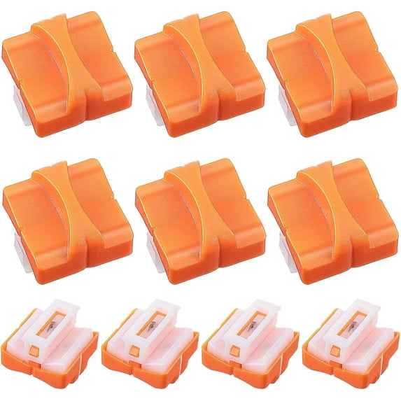 RotHome 8Pcs Refill Blades for Paper Cutter Slider, Heavy Duty Titanium Bonded Replacement Blade for Guillotine and Trimmer, Compatible with A4 A5 Paper Slicer, Orange