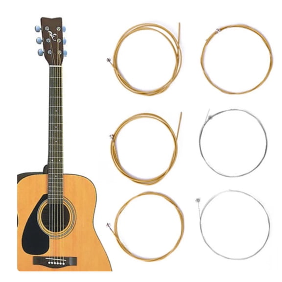 RotHome Acoustic Guitar Strings 6st String, Professional High Tension Classical Guitar Replacement Strings, Steel Bronze with Ball Ends