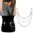 thumbnail image 1 of RotHome Belt Chain Silver Chain Belt for Jeans Pants Wallet Chains for Men Women Jean Chains Pocket Chain Waist Chain Pant Chain Purse Bag Y2K Clothes, 1 of 6