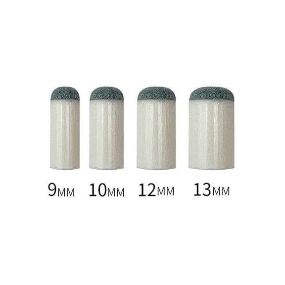 RotHome Billiards Accessories Upgrade Pool Stick Tips Replacement Kit Self-Adhesive No Glue Design for Adults Pool Cue Tip Repair Includes 4 Sizes 9mm 10mm 12mm 13mm