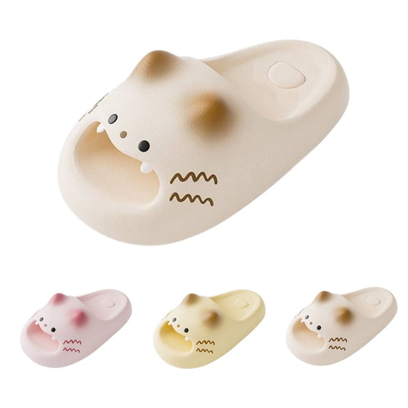 RotHome Cat Design Slippers for Women and Men, Soft Cloud Slides, Lightweight Shower Sandals, Comfortable Indoor Bathroom Shoes, Cute Funny Footwear