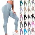 thumbnail image 1 of RotHome Compression Leggings for Women Textured High Waisted Tummy Control Shaping Butt Lifting Opaque Sculpting Workout Pants Gym Yoga Tights Training, 1 of 9