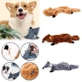 thumbnail image 1 of RotHome Dog Chew Toys for Aggressive Chewers, Indestructible Crinkle Toy with Squeaker, Puppy Teething Toys to Keep Them Busy for Small Medium Large Dogs, No Stuffing Plush Animal, 1 Pack, 1 of 10