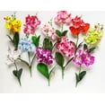 thumbnail image 1 of RotHome Faux Orchid Stems Real Touch Phalaenopsis Artificial Flowers, Large Silk Orchid Flower Bouquets for Home Garden and Table Centerpiece Decor, 1 Pack, 1 of 4