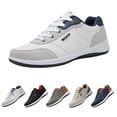 thumbnail image 1 of RotHome Mens Casual Loafers Shoes White Breathable Comfortable Wide Width Fashion Sneakers Lightweight Slip-On Design with Arch Support for Everyday Wear Office, 1 of 9