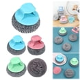 thumbnail image 1 of RotHome Metal Scrubber with Handle for Kitchen Cleaning Stainless Steel Wool Scouring Pad Heavy Duty Scrub Brush for Cast Iron Cleaner Pots Pans Grill 1-Pack, 1 of 10