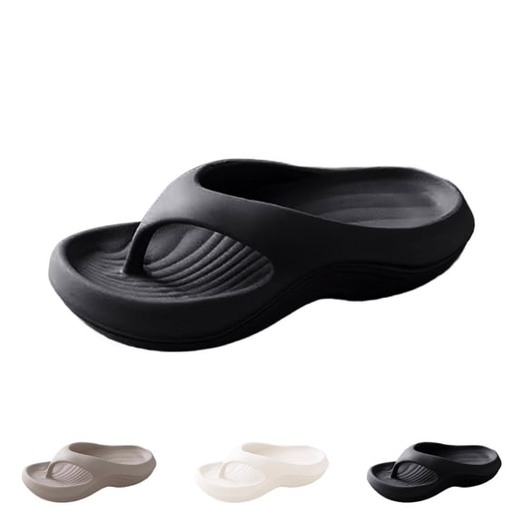 RotHome Orthopedic Sandals Plantar Fasciitis Flip Flops Arch Support Cushioning Shock-Absorbing Lightweight Sandals with Arch Support for Women Flip Flops for Women