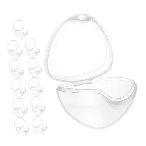 RotHome Pacifier Holder Case & Nipple Container Box Transparent Travel Storage Bag for Makeup, Pill, Toiletry, Cosmetic Accessories, BPA Free, 4 Pack