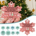 thumbnail image 1 of RotHome True Friendship Sea Glass Ornament for Christmas Tree, Stunning Snowflake Design with Handcrafted Coastal Glass Art for Best Friends, 1 Piece, 1 of 10