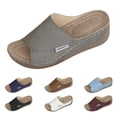 thumbnail image 1 of RotHome Women Sandals Orthopedic Sandals for Women Wedge Sandals Dressy Wide Width Comfortable Platform Heel Arch Support Slip On Summer, 1 of 10