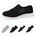 thumbnail image 1 of RotHome Women’s Breathable Summer Sneakers Black Orthopedic Walking Shoes Wide Width Diabetic Velcro Sneakers for Swollen Feet Plantar Fasciitis Maternity, 1 of 8