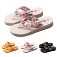 thumbnail image 1 of RotHome Women's Memory Foam Comfortable Slippers Arch Support Non-slip Sole Indoor Outdoor Waterproof EVA Slides Summer Beach Sandals Beige, 1 of 7