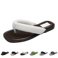 thumbnail image 1 of RotHome Womens Platform Sandals Flip Flop Wedges Chunky Slip on Flats Open Round Toe Stone Casual Summer Beach Vacation Party Slide Comfortable Thong Sandals, 1 of 8