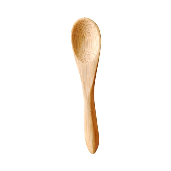 RotHome Wooden Spoons Bamboo Spoons Tiny Wood Teaspoons Small Wooden Spoon Set Table Spoon Serving Kitchen for Spices Sugar Salt Coffee Condiment Jam Herbs and Honey, 1-Piece