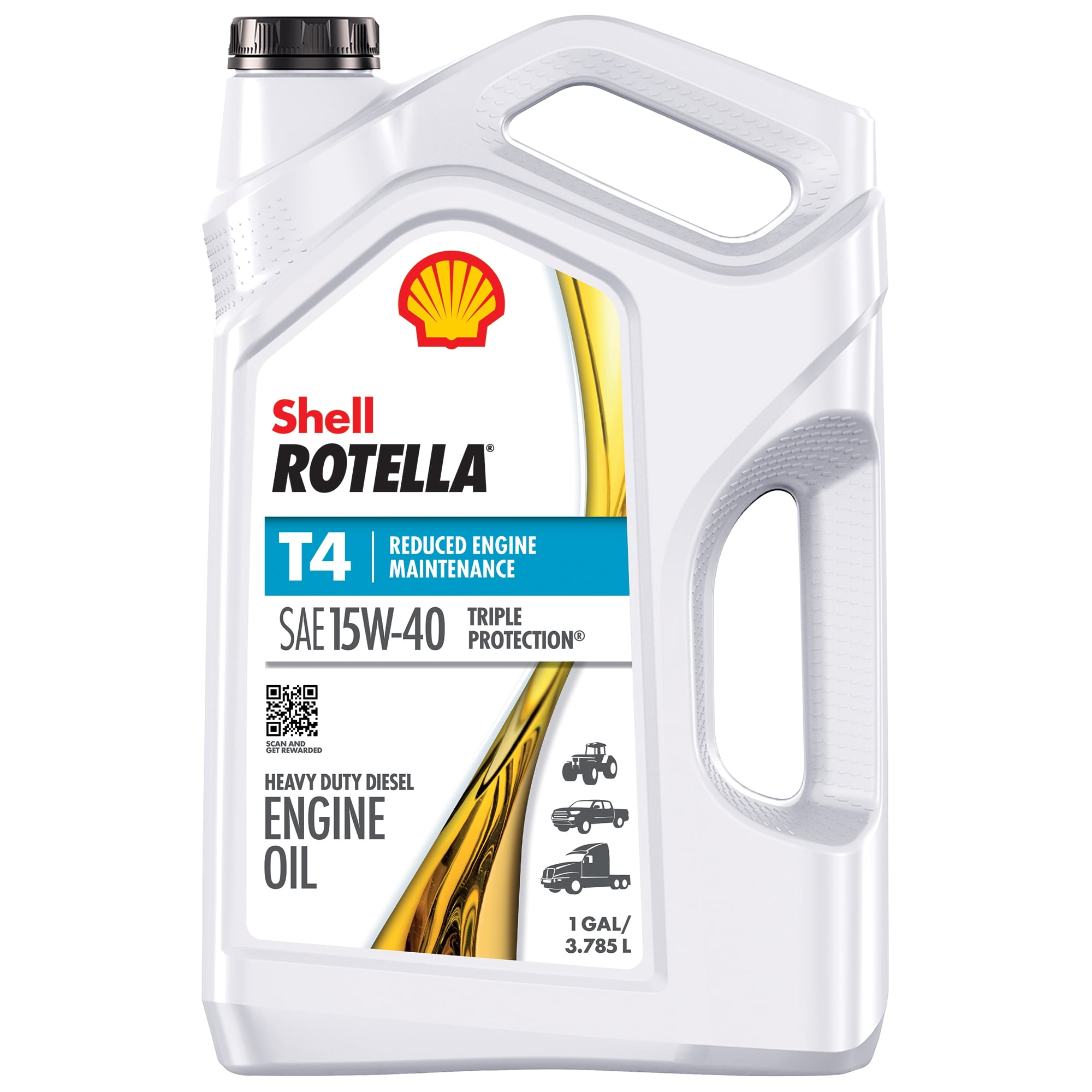 Shell Rotella T6 15W 40 Full Synthetic Diesel Engine Oil for Motor Trucks 1 Gallon Walmart