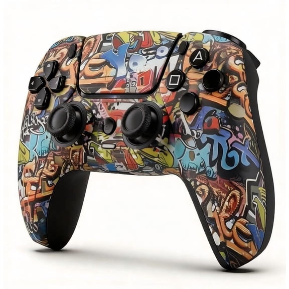 Rotacess Wireless Controller for P5 Controller, with Dual Vibration/Motion Sensor/Screenshot/3.5mm Audio Jack, Compatible with PS5/Pro/Slim Console, Camouflage