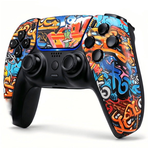 Rotacess Wireless Controller for P5 Controller, with Dual Vibration/Motion Sensor/Screenshot/3.5mm Audio Jack, Compatible with P5/P5 Pro/P5 Slim Console, Camouflage