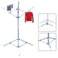 thumbnail image 1 of Rotary Airer 3 Arm Cloth Washing Line Dryer Folding Aluminium Alloy 33*9.4*5.9" Umbrella Shape Clothes Drying Rack Clothes Laundry Hanger Metal Rotary Outdoor Clothes Drying Rack Wet Laundry Hanging, 1 of 3