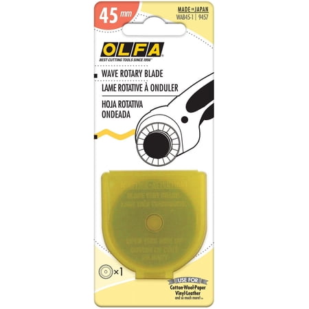 OLFA Decorative Edge Rotary Blade 45mm-Wave