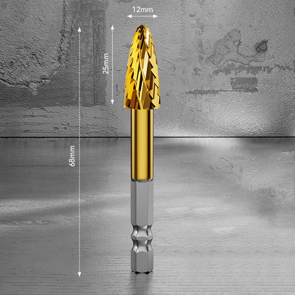 Rotary Burr Cutter Rotary File Hex Shank for Engraving Milling Cutter