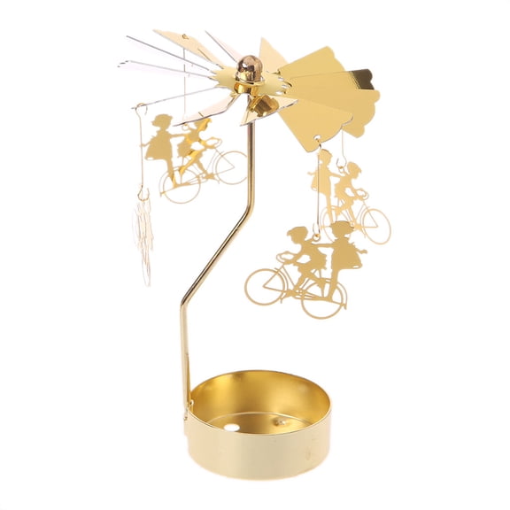 Rotary Candle Holder Spinning Candleholder Metal Tea Light Stand for Wedding