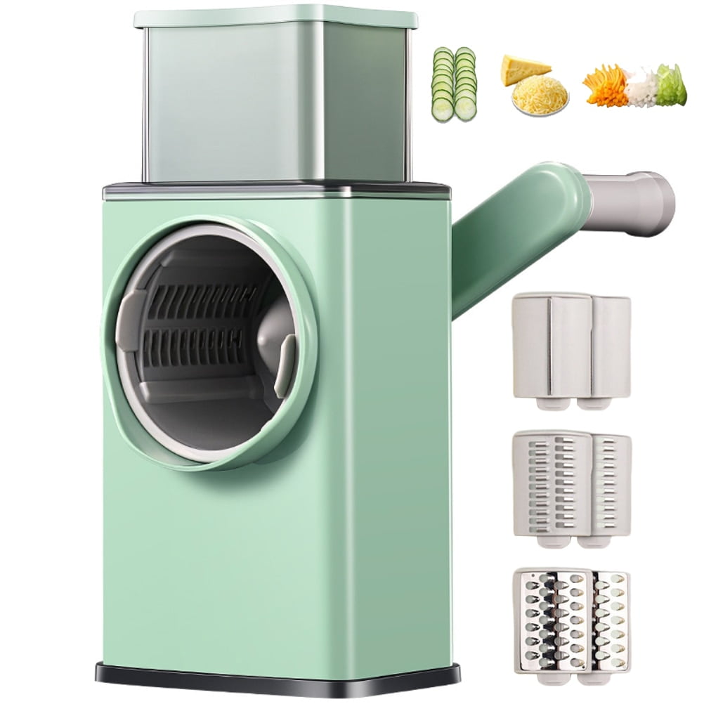 Rotary Cheese Grater Grinder Manual Rotary Multifunctional Vegetables Slicing Tool Cheese