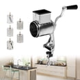 thumbnail image 1 of Manual Rotary Grater w/ 5 Drum Blades Vegetable Shredder Food Mills Nuts Grinder, 1 of 5