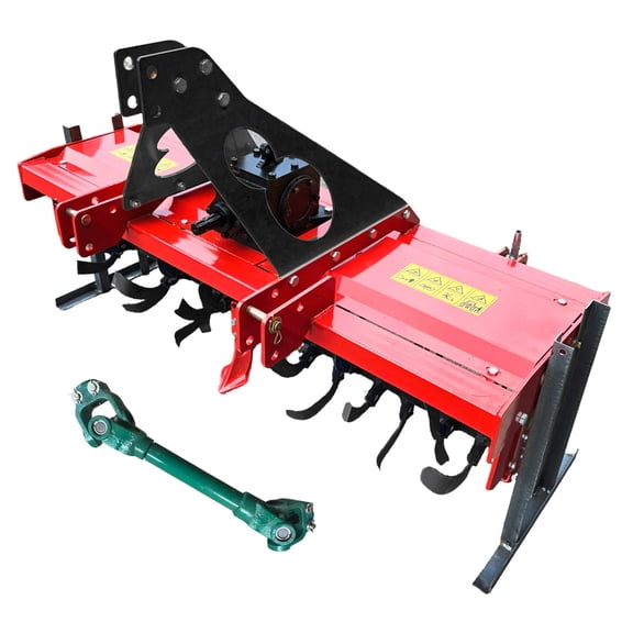 MMS 54'' Rotary Cultivator Tiller Attachment for 25HP-30HP Tractor Gear Drive PTO Rotavator