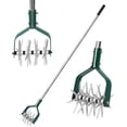 thumbnail image 1 of Rotary Cultivator Garden Tool, Manual Tiller with Durable Aluminum Gears, 57-Inch Long Handle, Hand Tiller for Soil Mixing, Flower Bed Cultivation, Reseeding, and Lawn Care, 1 of 7
